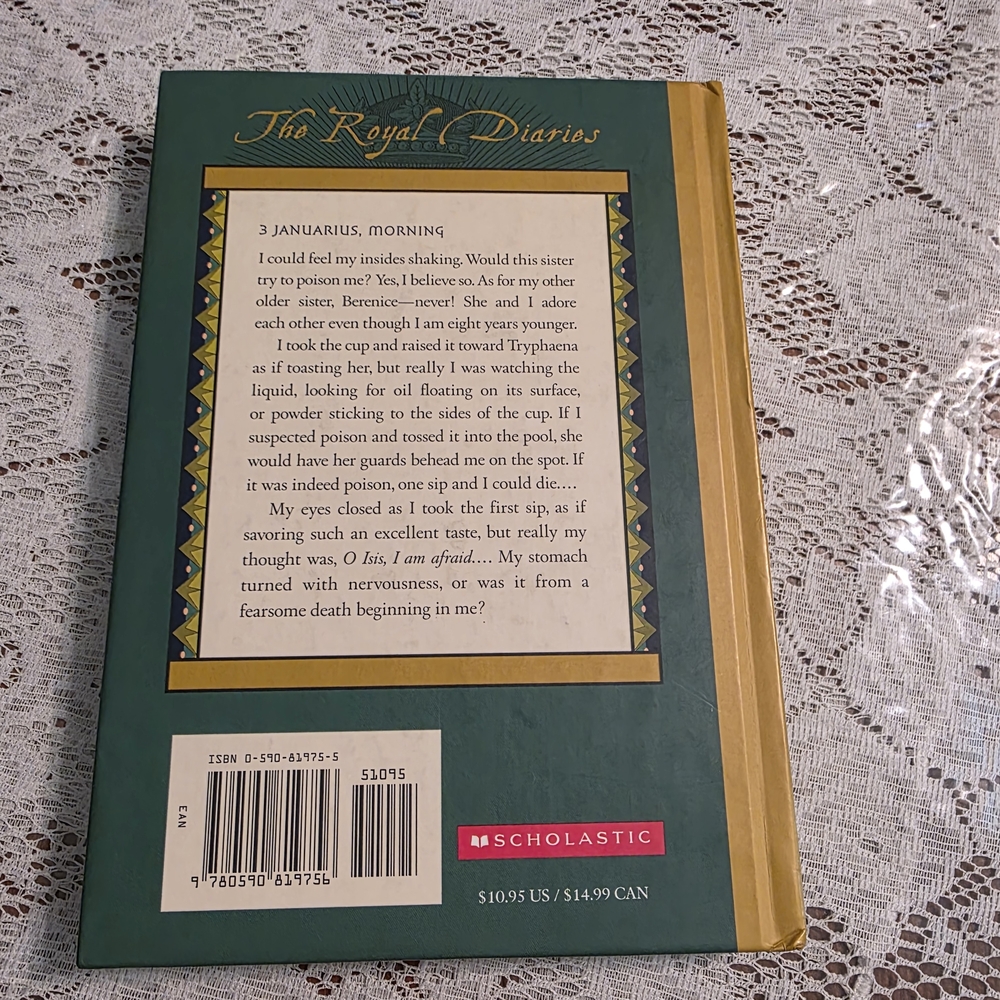 Sholastic The Royal Diaries Cleopatra VII Book Cover - Green and Yellow - Picture 2 of 7